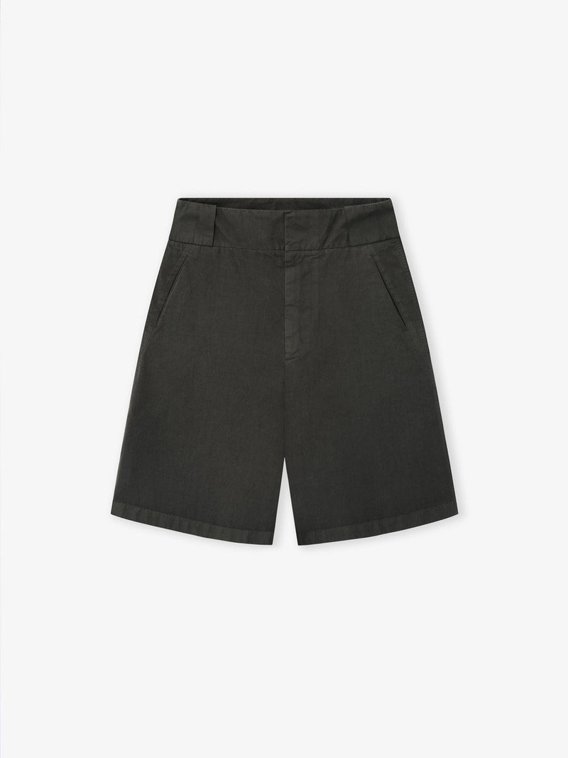 Garment Dyed Cotton Casual Short - 1