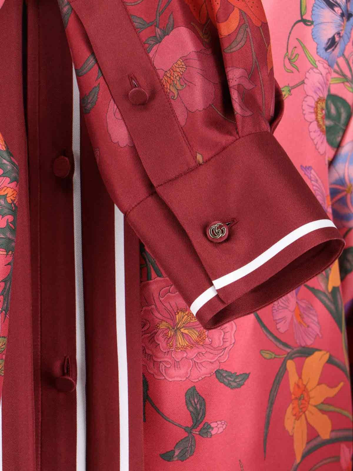 SILK SHIRT WITH BOW - 5