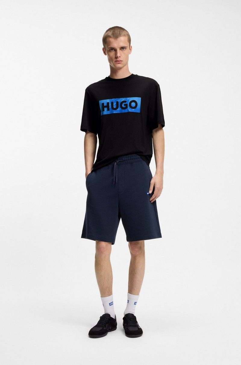 HUGO LOGO-ARTWORK T-SHIRT IN COTTON JERSEY outlook