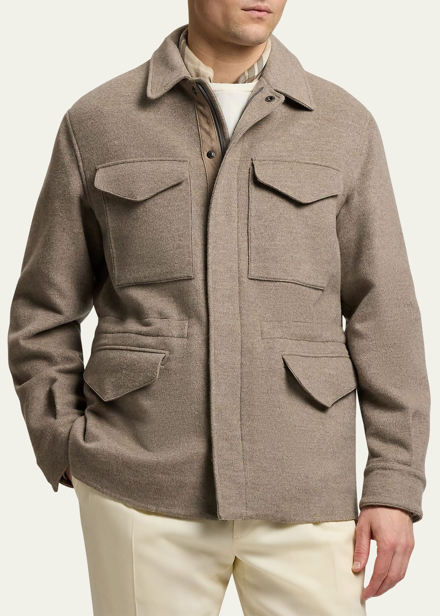 Men's Ripley Wool-Cashmere Four Pocket Jacket - 4