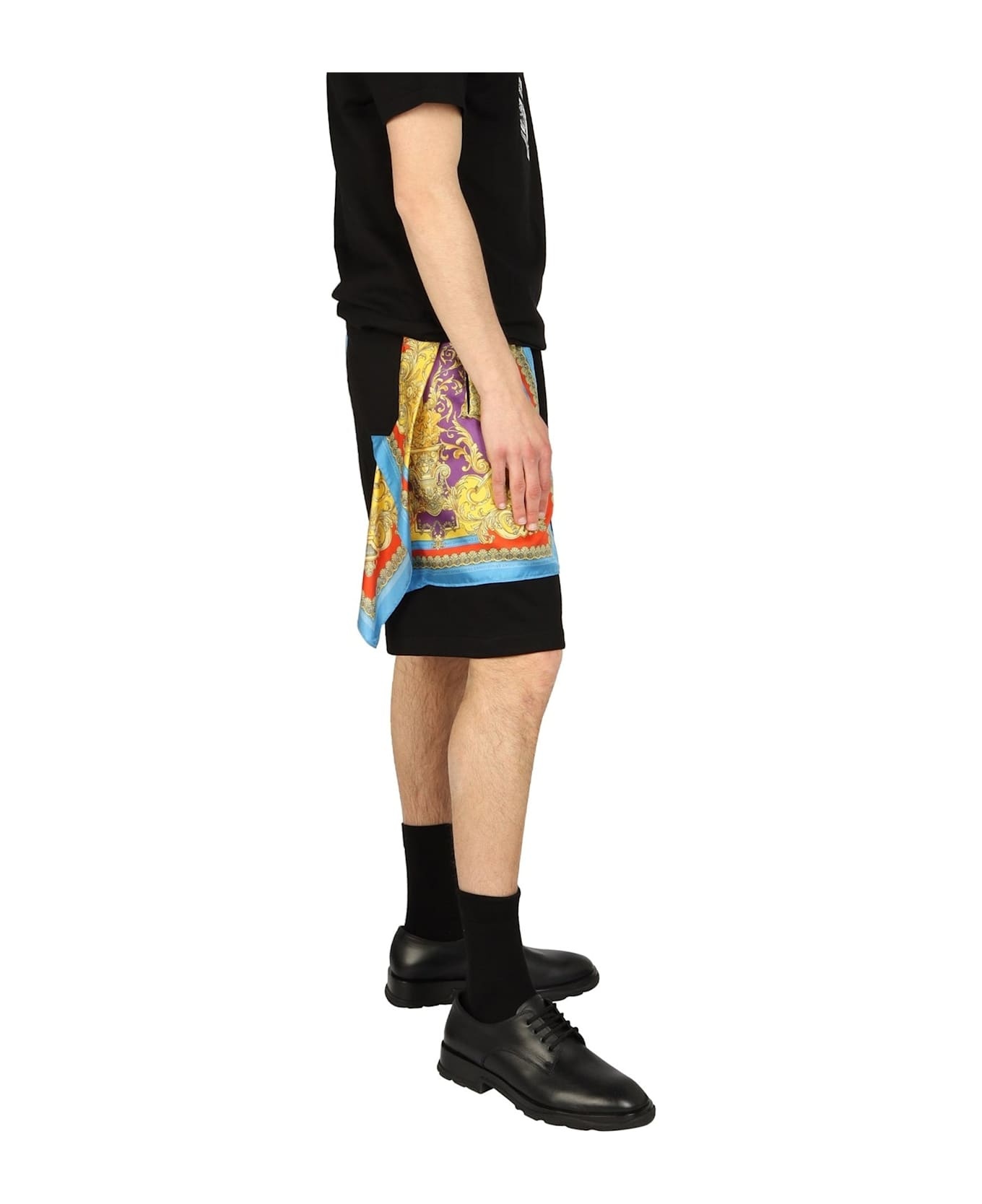 Barocco Goddess Night Print Shorts - 2