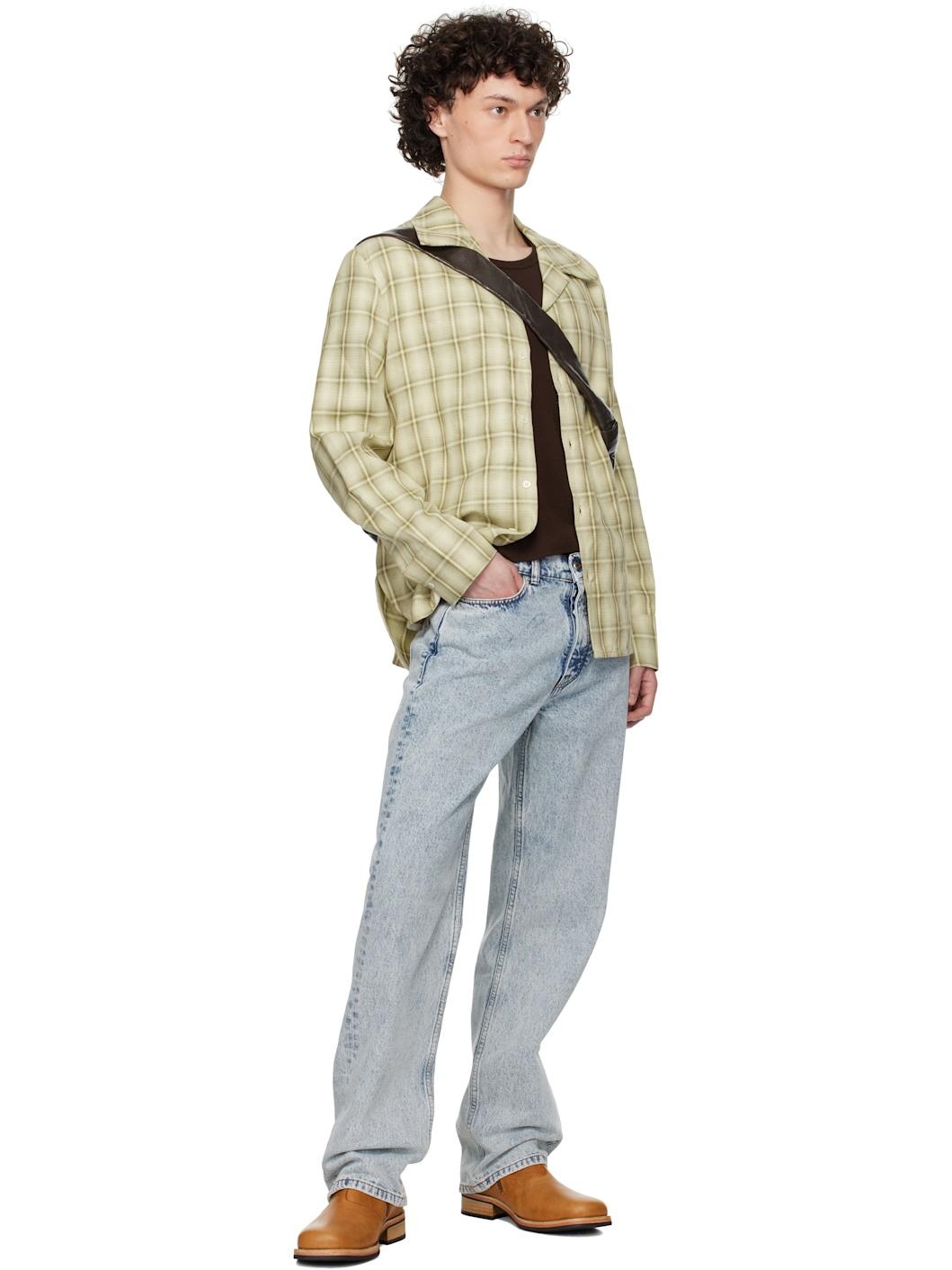 Blue Classic Cut Jeans - 4