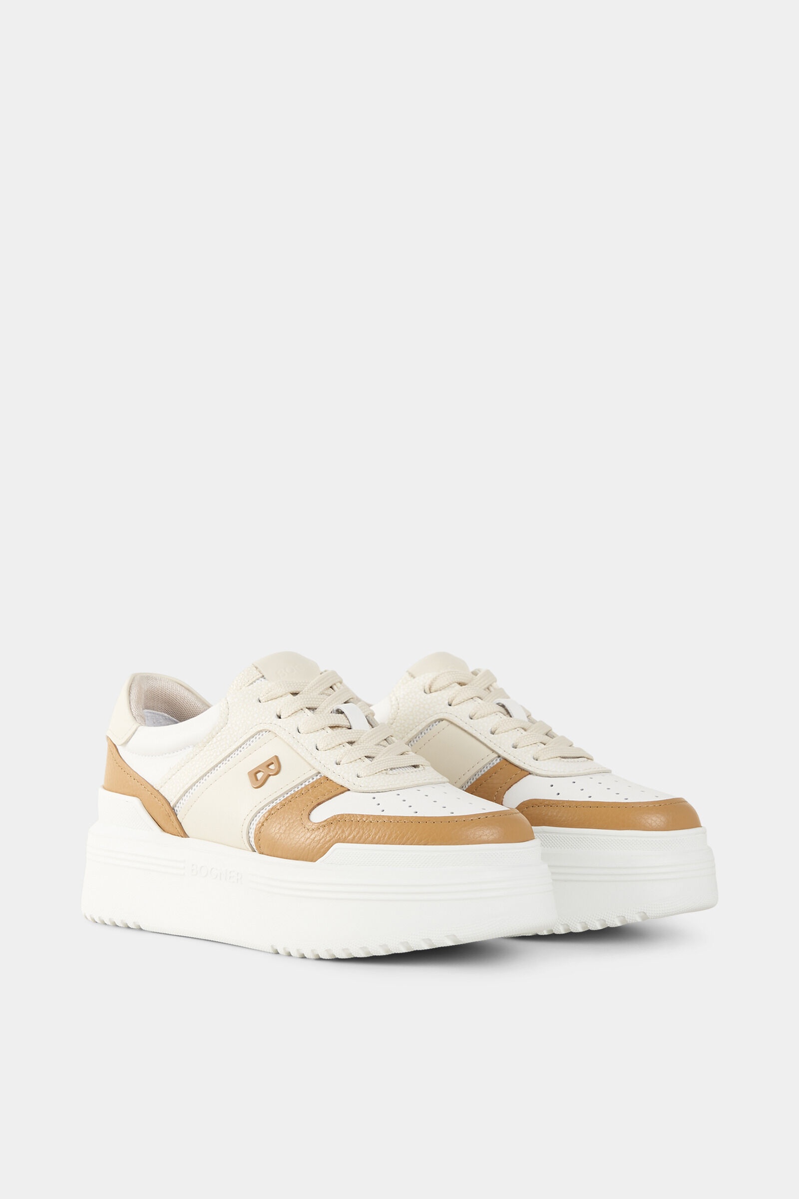 Sneaker New York in Cognac/Off-White - 3