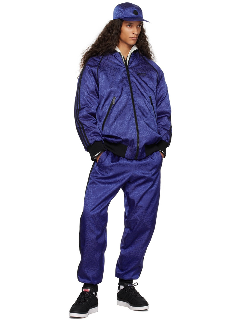 Moncler Moncler x adidas Originals Blue Down Trousers outlook