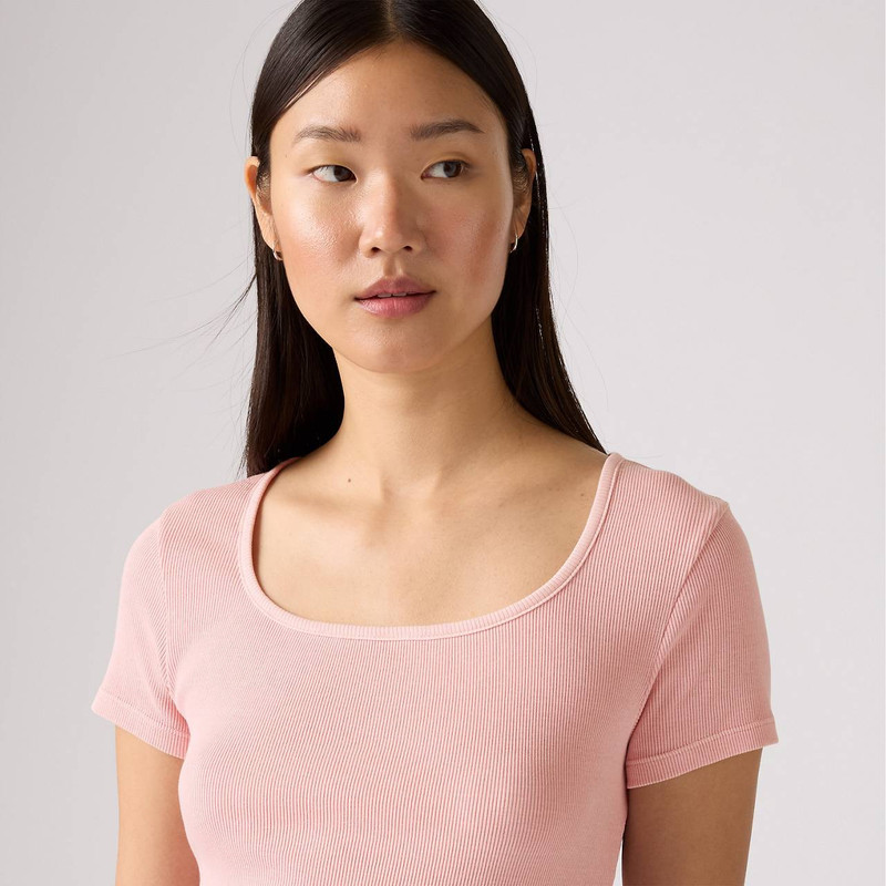 ESSENTIAL SQUARE NECK TEE 5
