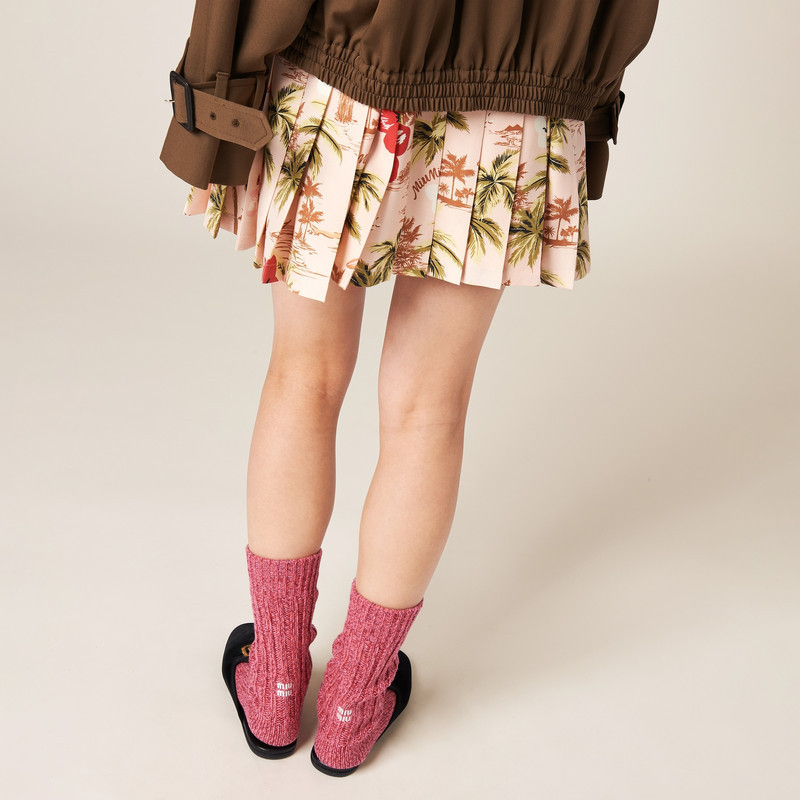 Miu Miu Wool and cashmere socks outlook