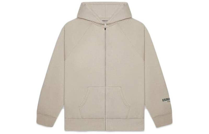 Fear of God Essentials SS20 Full Zip Up Hoodie 'Tan' FOG-SS20-420 - 1