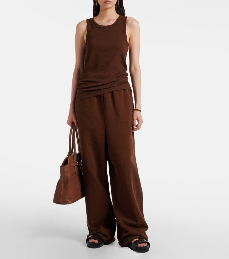 entire studios Ribbed-knit cotton-blend jersey tank top outlook