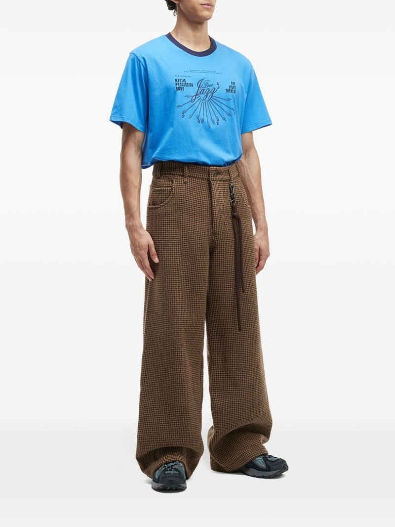 Song for the Mute check-pattern trousers outlook