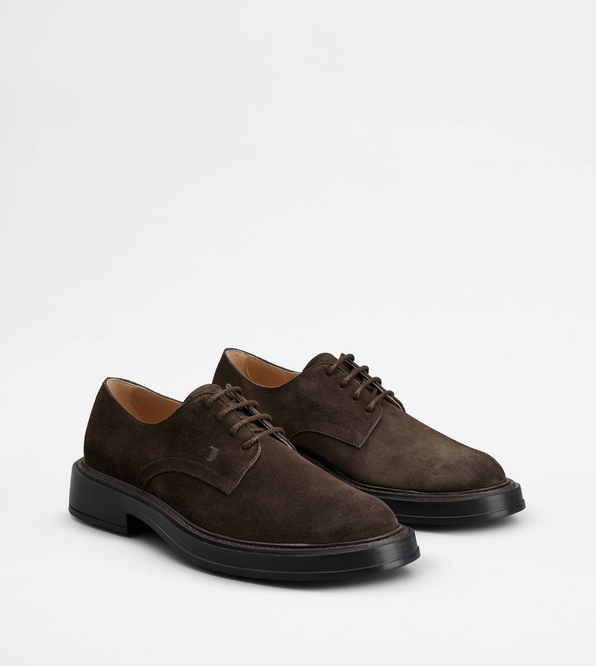 LACE-UPS IN SUEDE - BROWN - 3