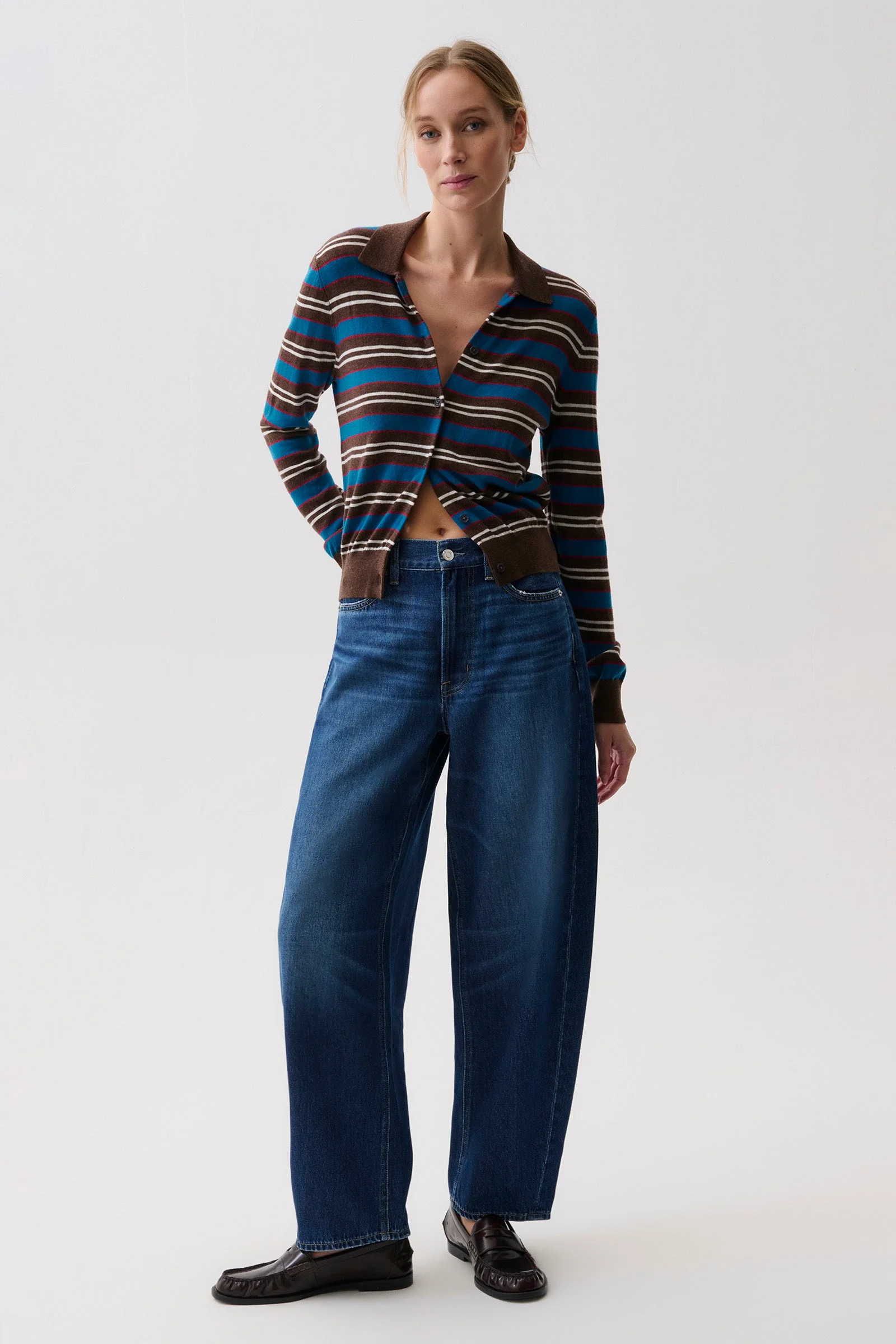 SACHA HIGH RISE RELAXED BARREL - NILE - 1