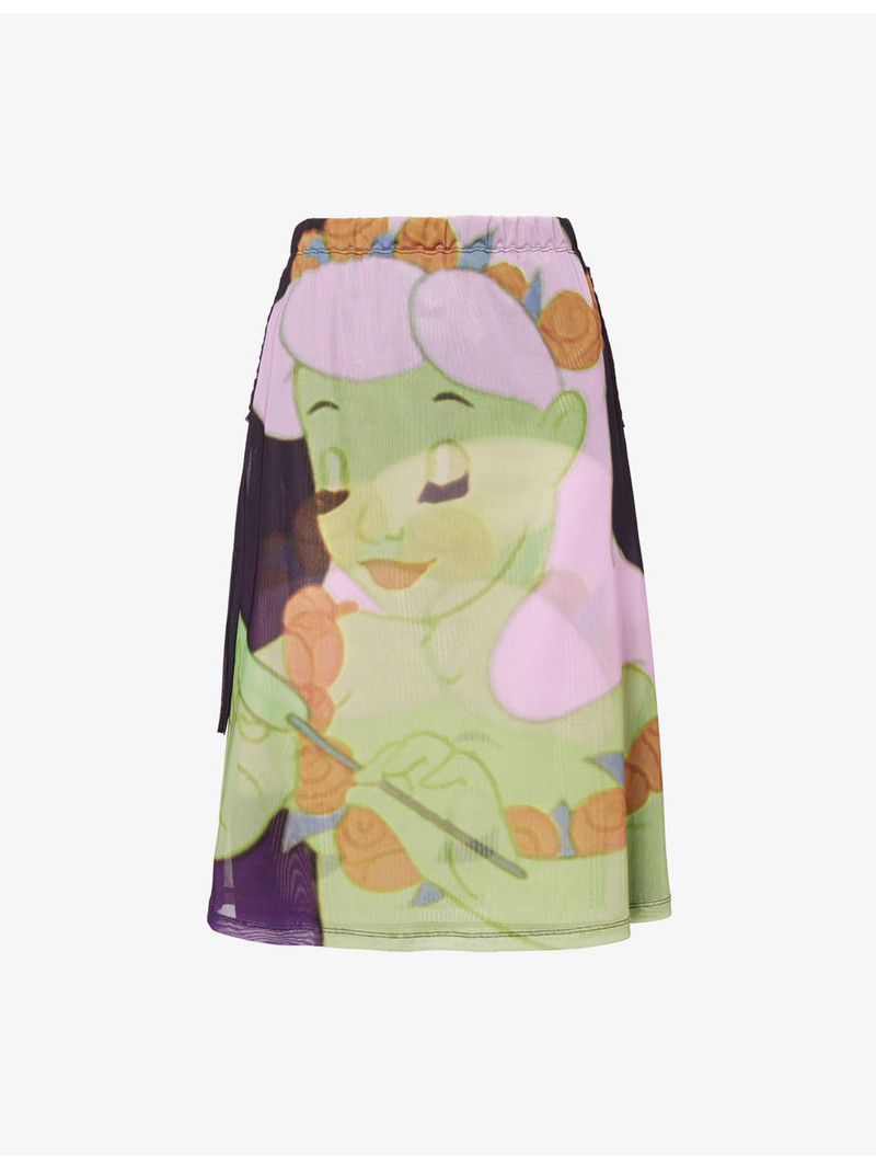 Harry Lambert for Chopova Lowena x Disney Centaurette Stretch-Mesh Midi Skirt 1