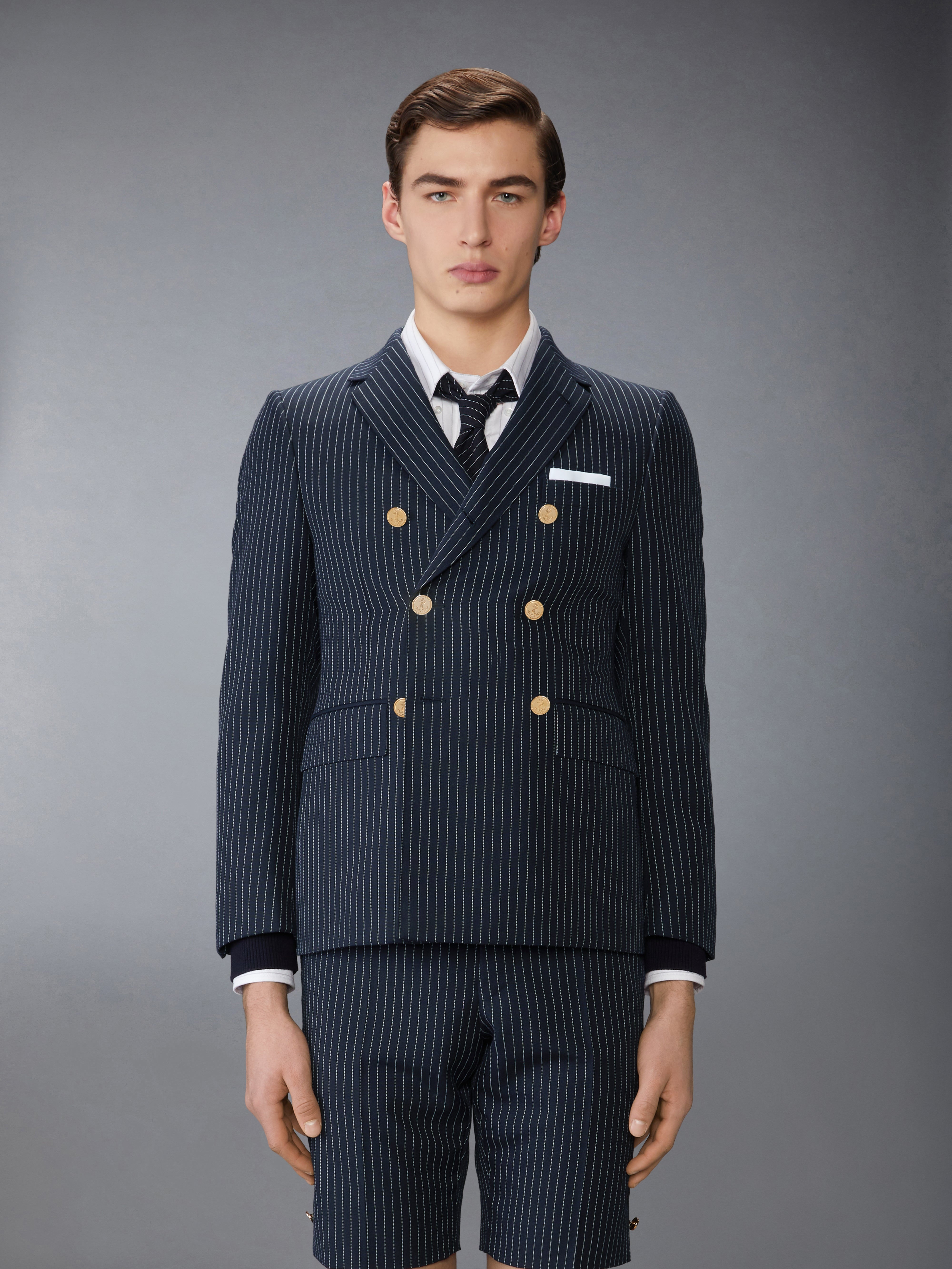 PINSTRIPE HIGH TWIST WOOL SPORTCOAT - 2