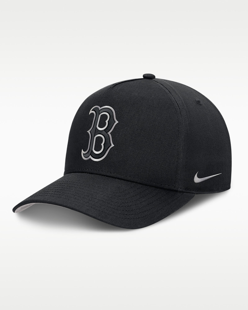 Boston Red Sox Rise Men's Nike Dri-FIT MLB A-Frame Trucker Adjustable Hat 1