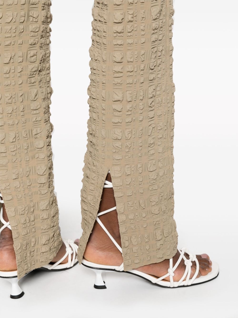 Juna seersucker slim-fit trousers - 5