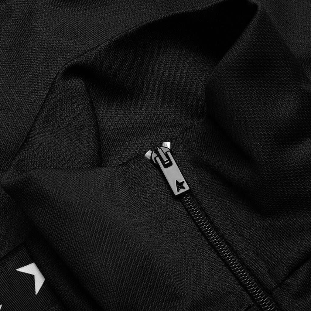 WOMEN'S STAR ZIPPED TRACK JACKET - BLACK - 3