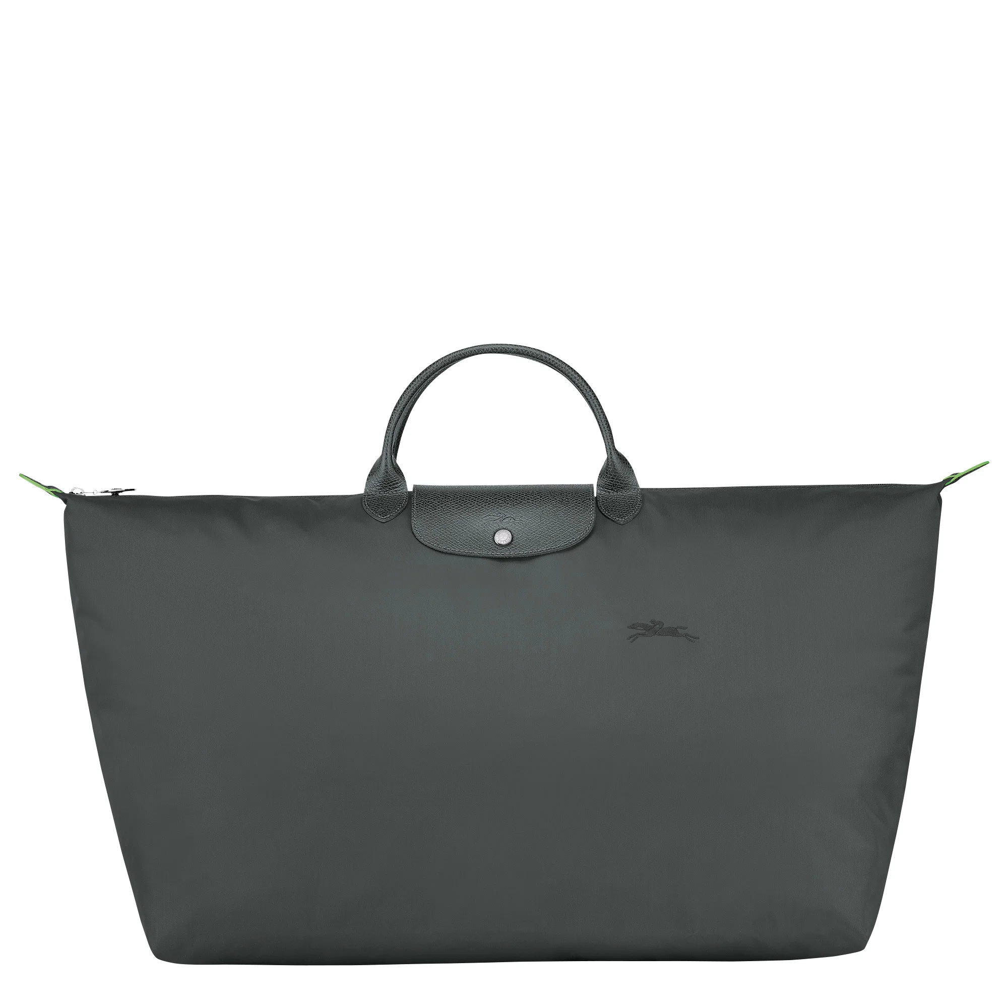 Le Pliage Green M Travel bag Graphite - Recycled canvas - 1