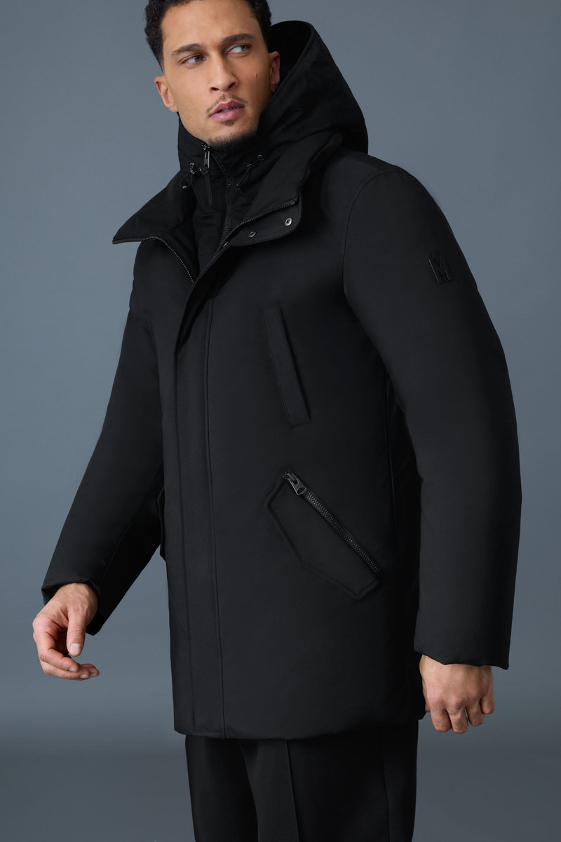 EDWARD 2-in-1 down coat with removable hooded bib for men 5
