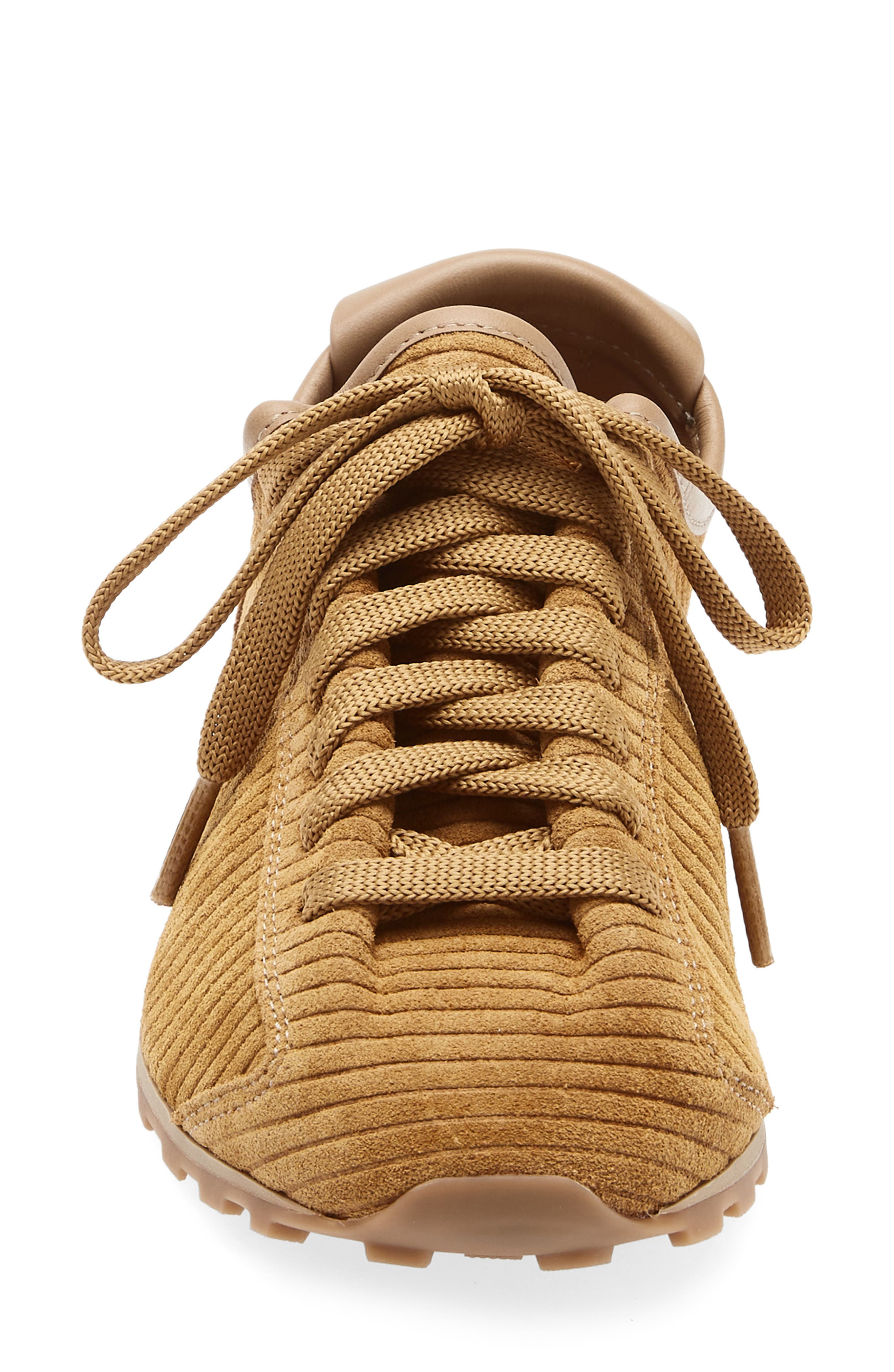 Jacquemus Corduroy Suede Tennis Sneaker in Camel at Nordstrom - 4