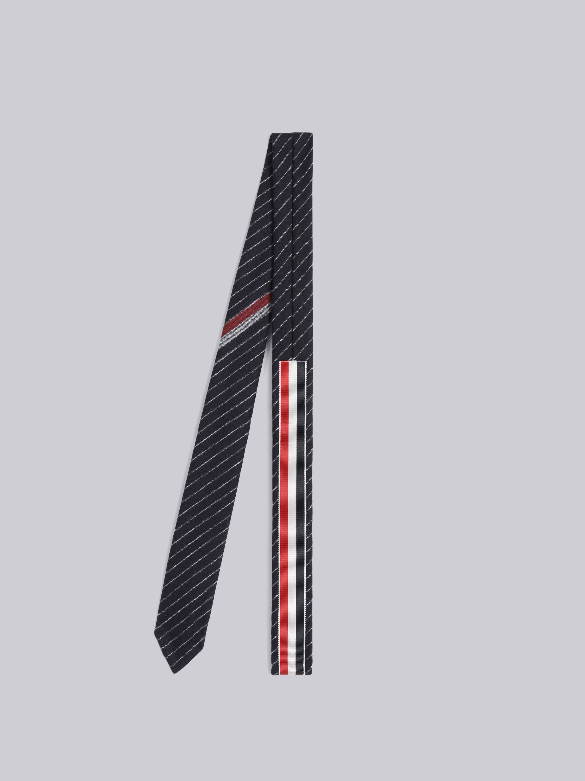 Engineered Chalk Stripe Flannel Classic Tie - 3