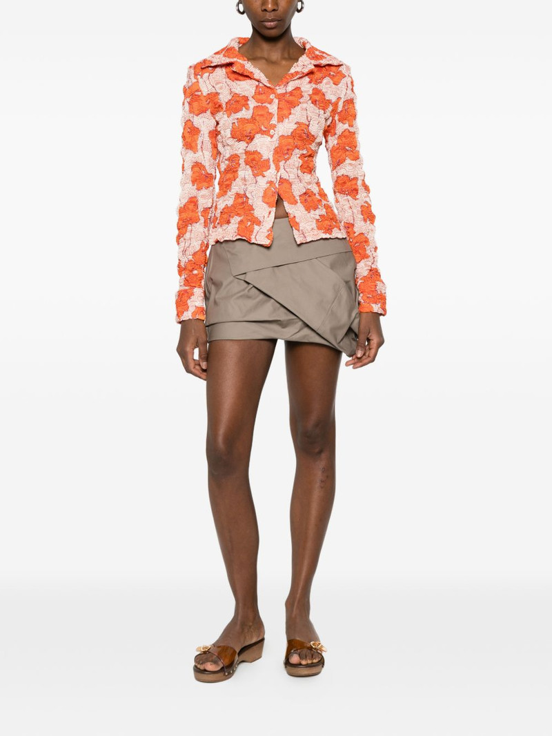 Séfr Erin crinkled floral shirt outlook