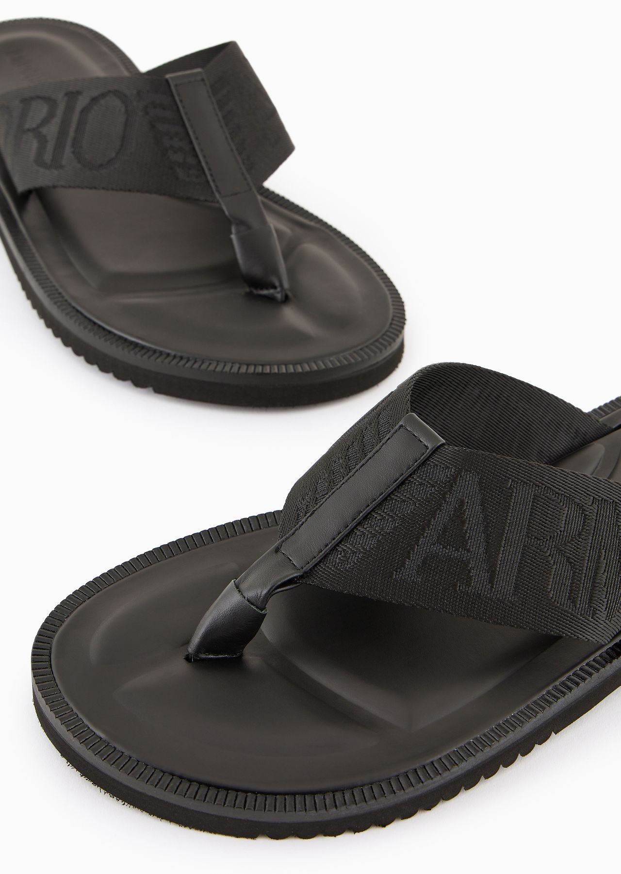 Logo tape thong sandals - 2