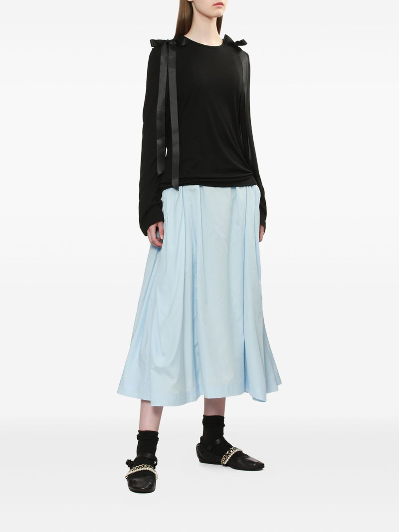 Simone Rocha ribbon-detail long-sleeve T-shirt outlook