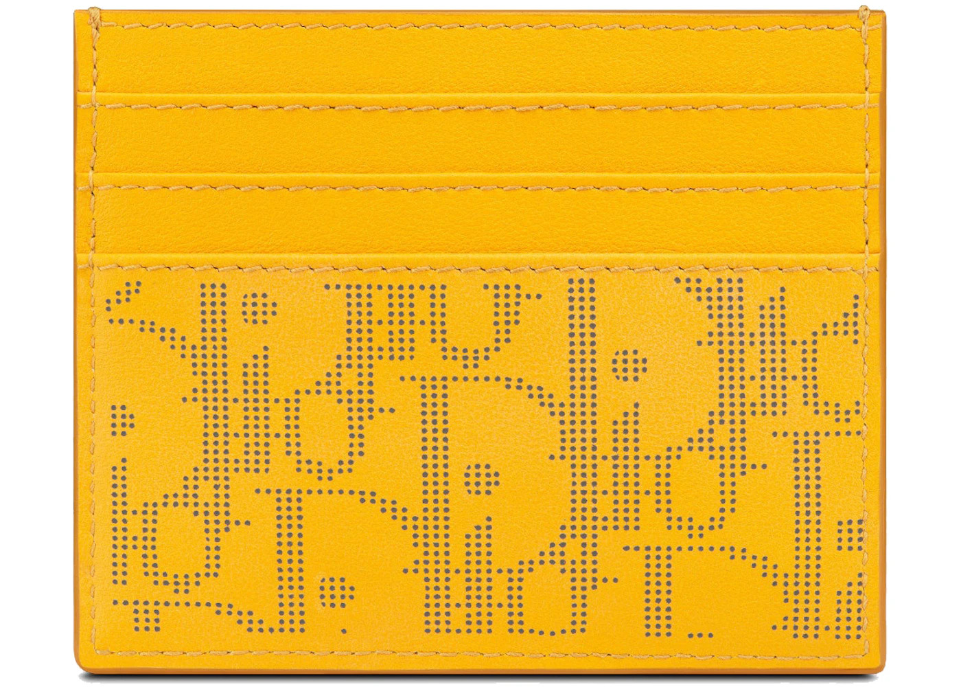 Dior World Tour Card Holder Oblique Galaxy Yellow - 2