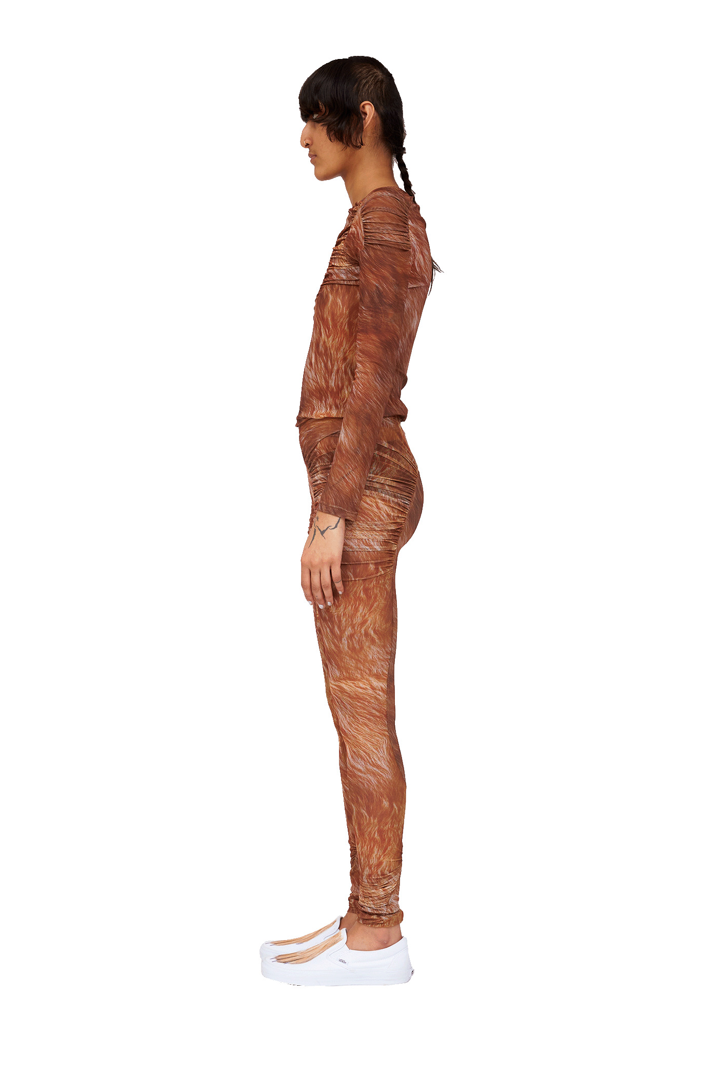 BROWN FUR PURR LEGGING - 4