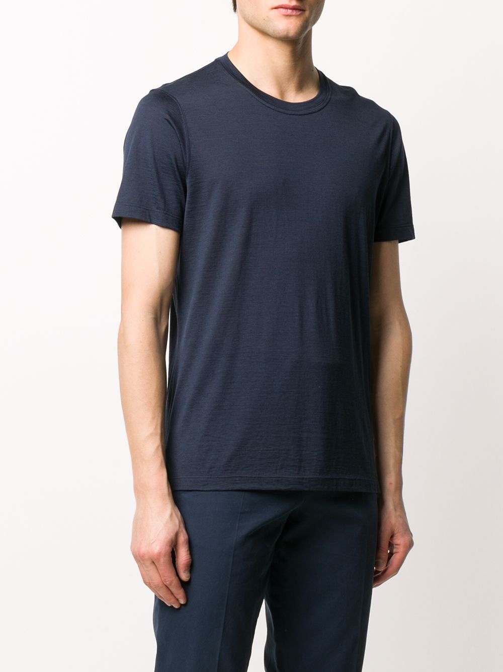 cotton V-neck T-shirt - 3