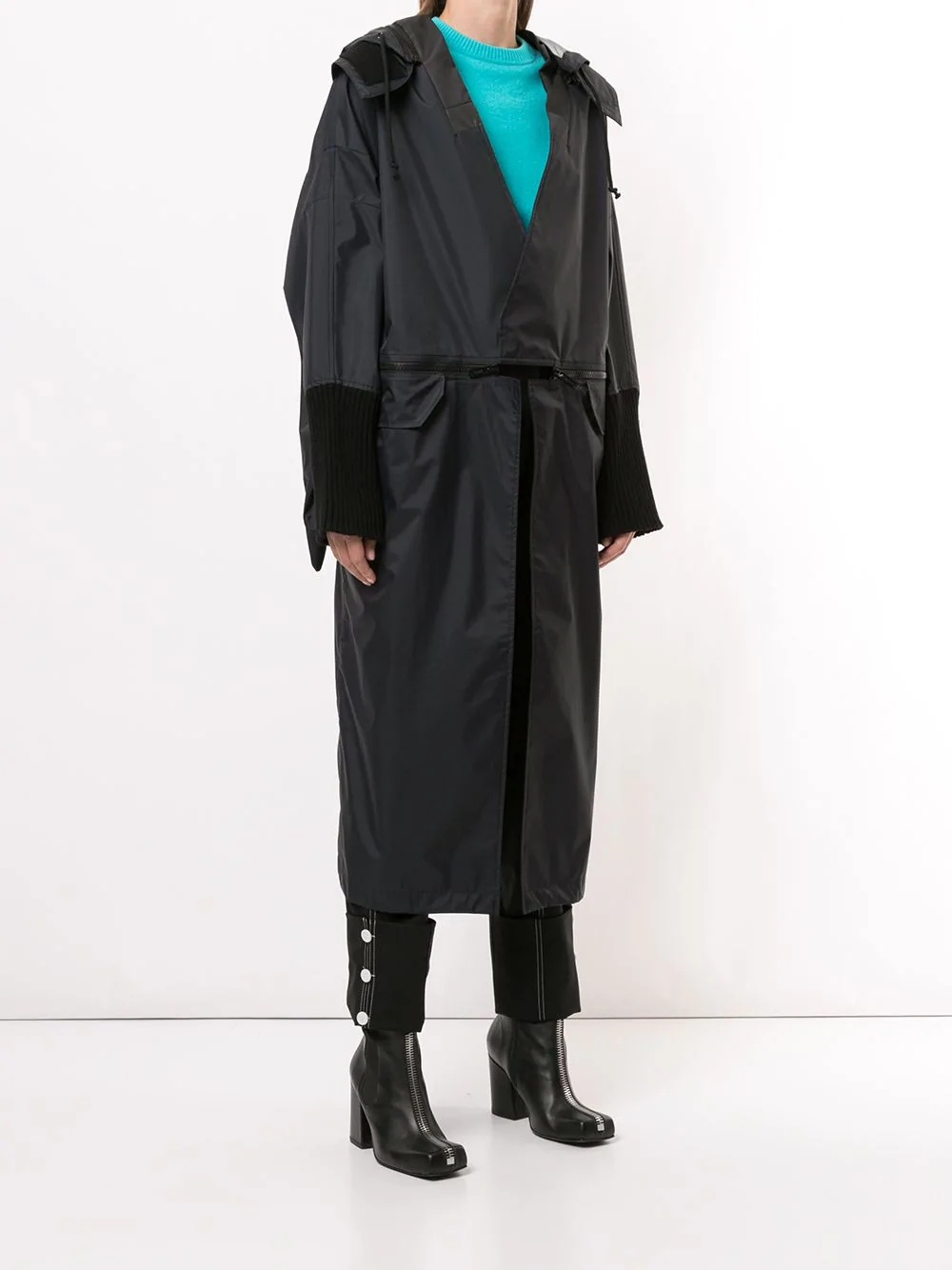 convertible longline coat - 3