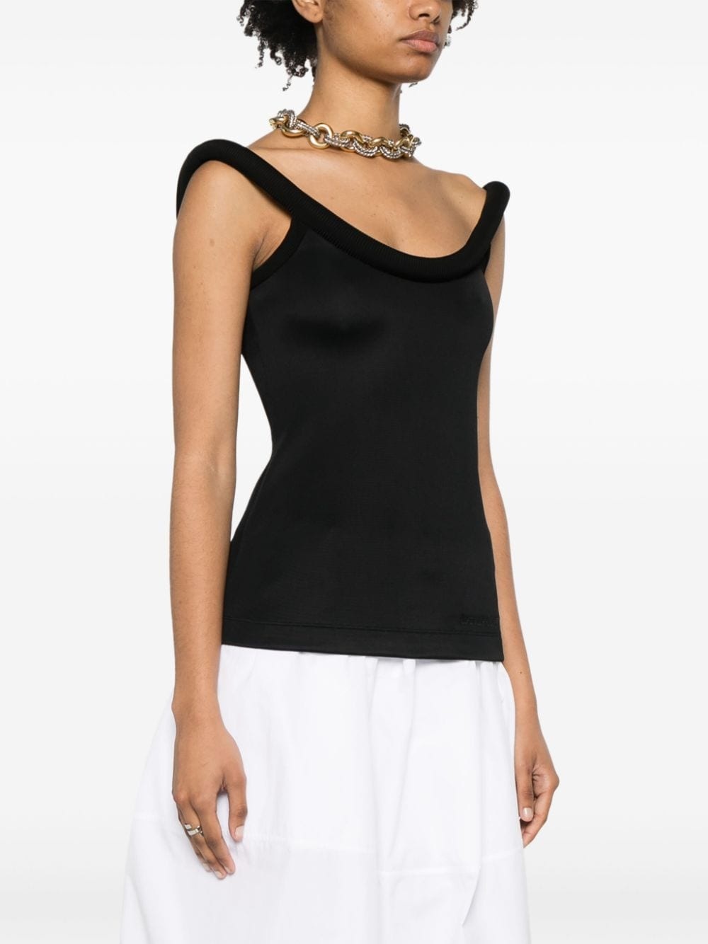 3D-detailing sleeveless top - 3