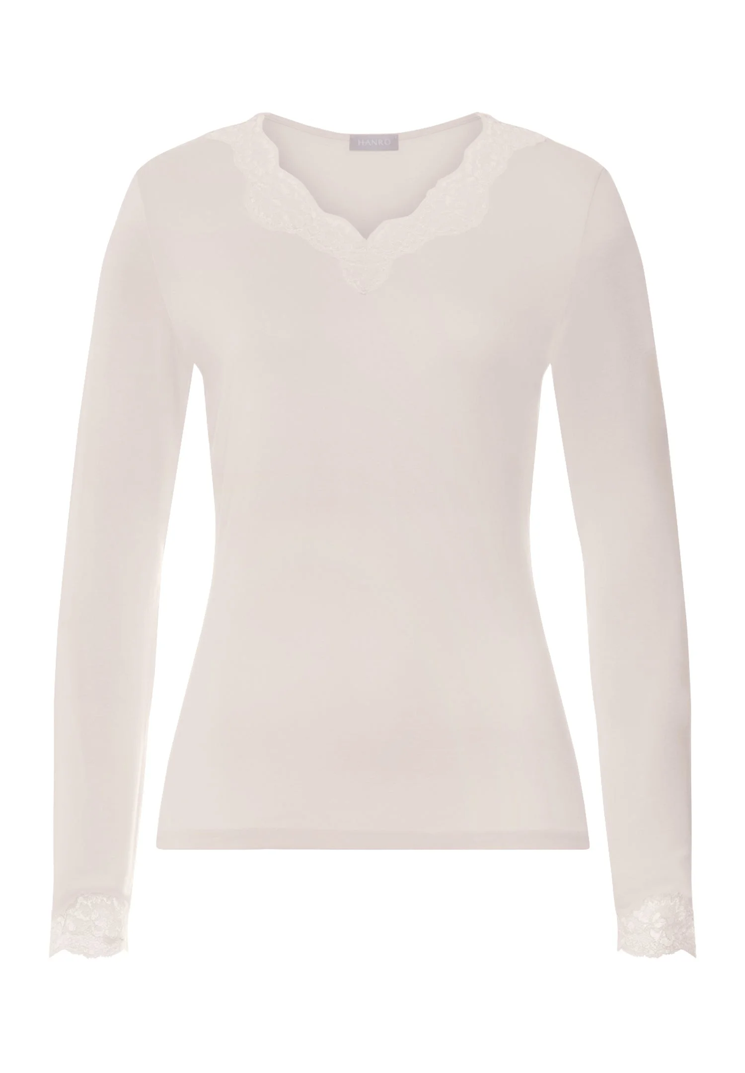 Dana Tencel™ V-Neck Top With Lace Trim - 1