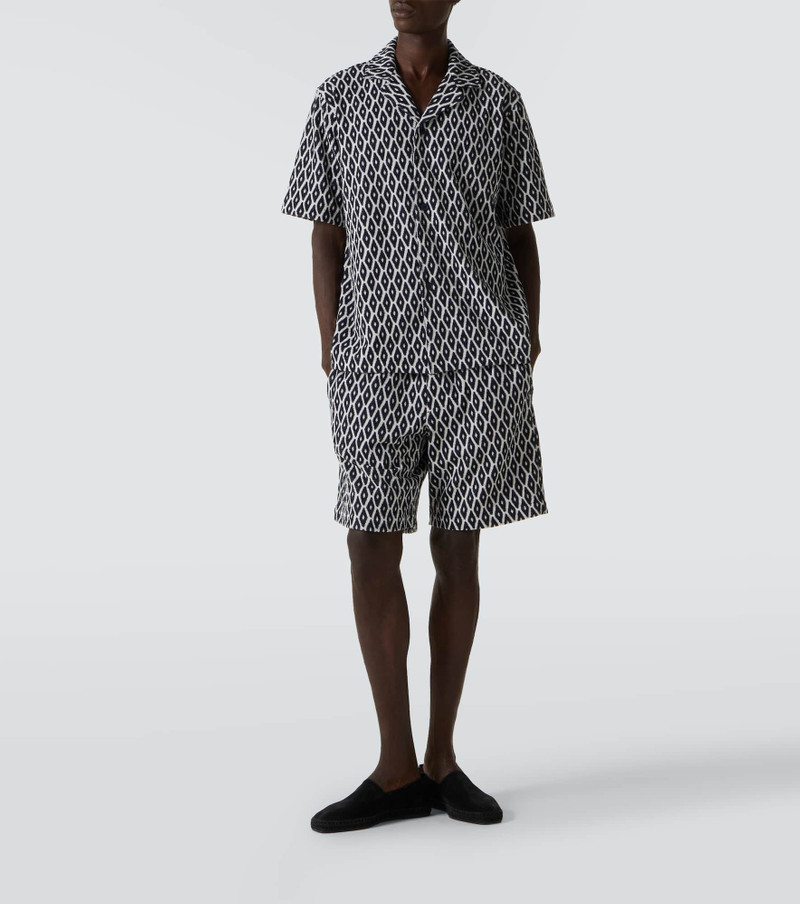 ORLEBAR BROWN Printed cotton-blend terry shirt outlook