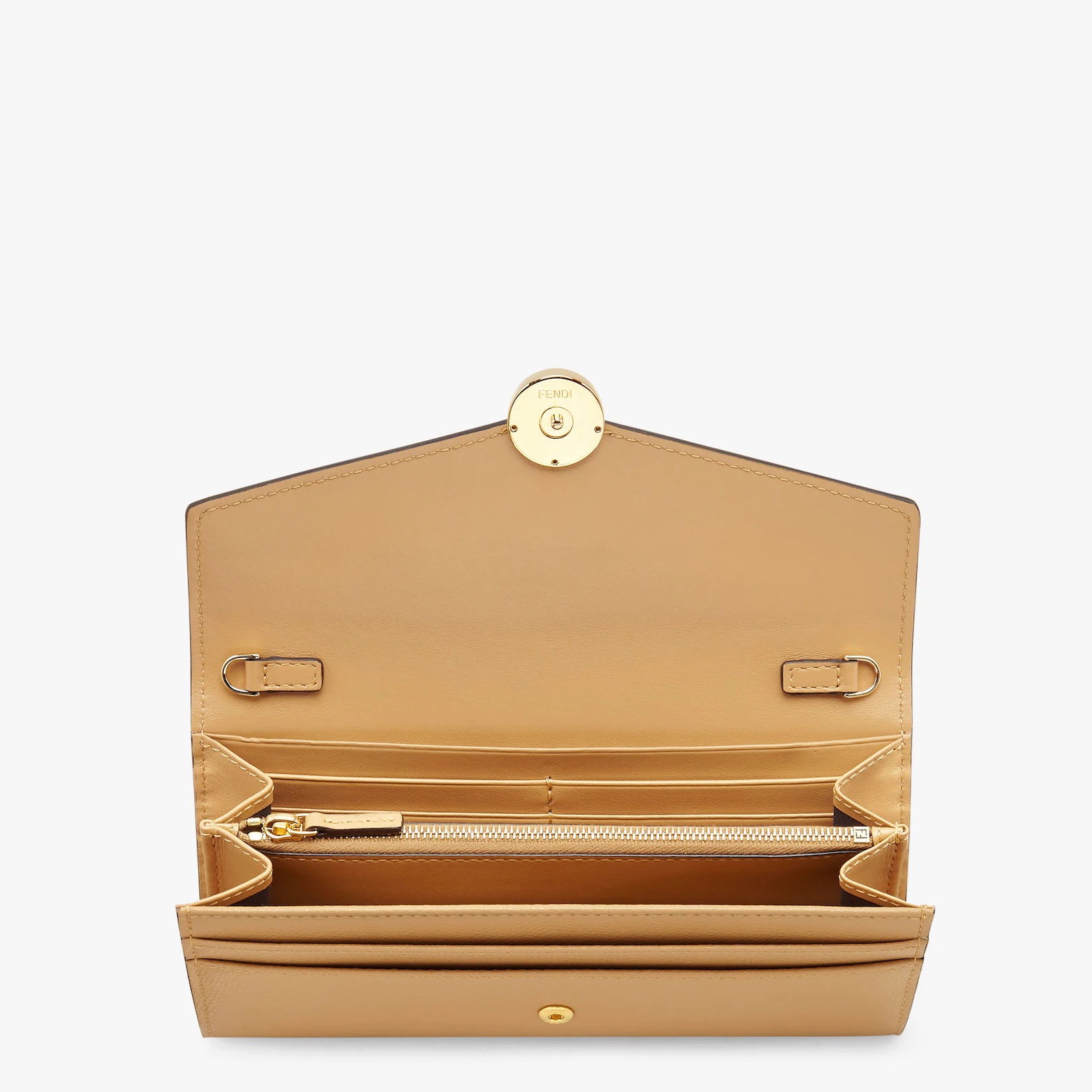 Beige leather wallet - 4