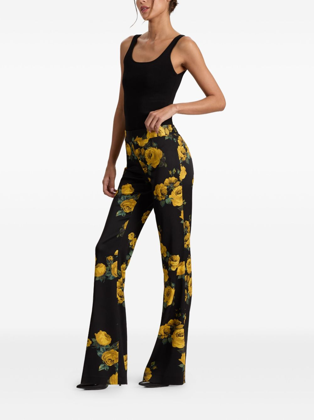 Livi rose-print trousers - 3