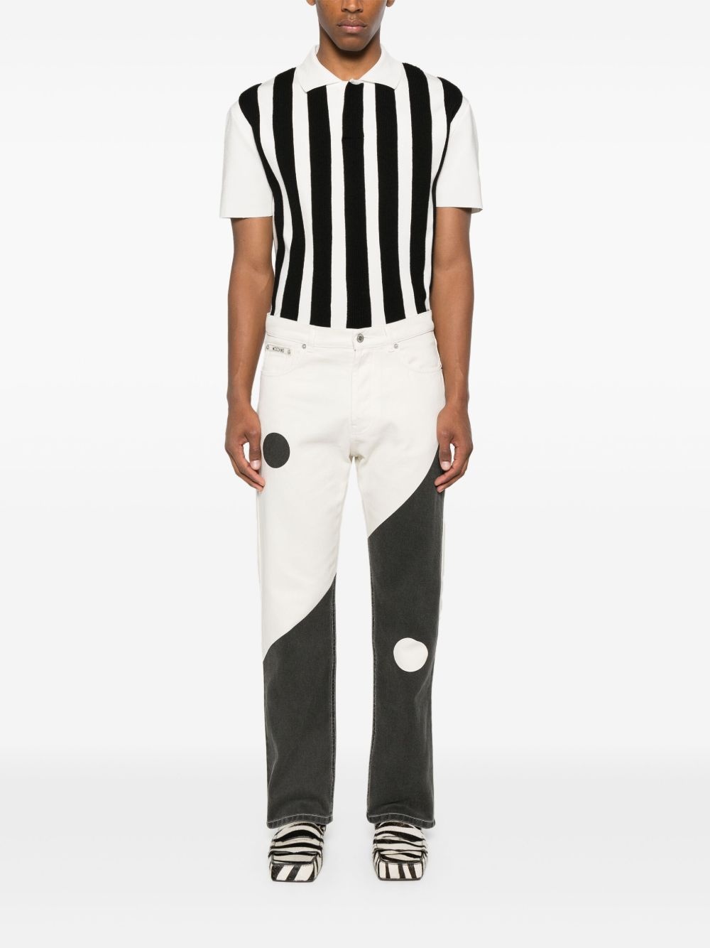 two-tone jeans - 2