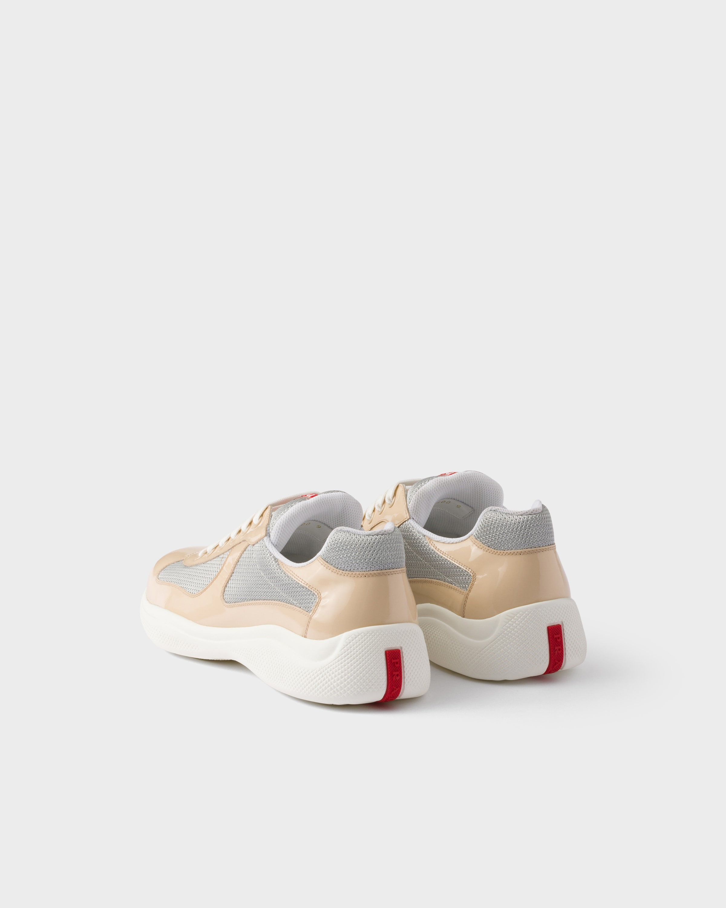 Patent leather and technical fabric Prada America's Cup sneakers - 5