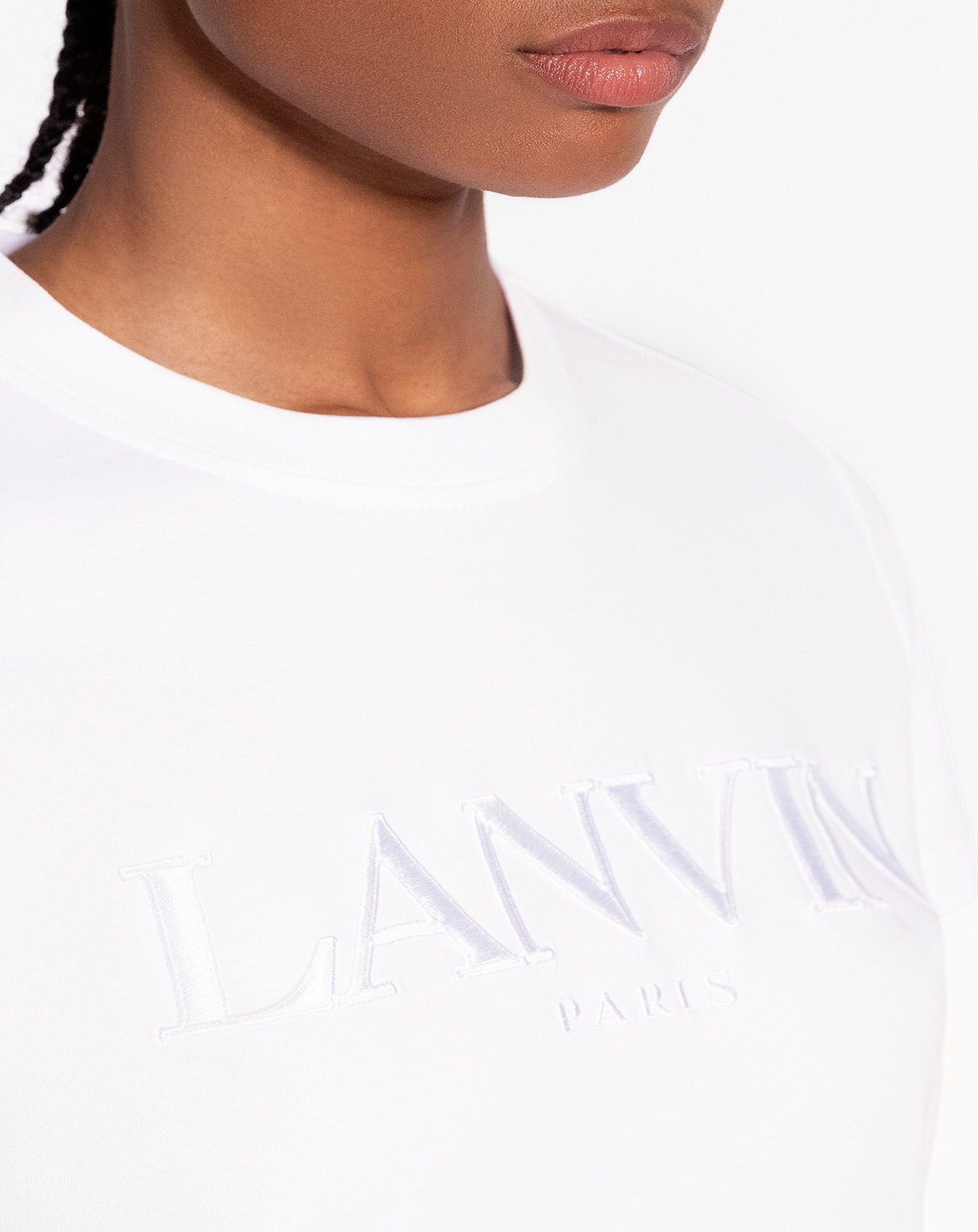 CLASSIC FIT LANVIN EMBROIDERED T-SHIRT - 4