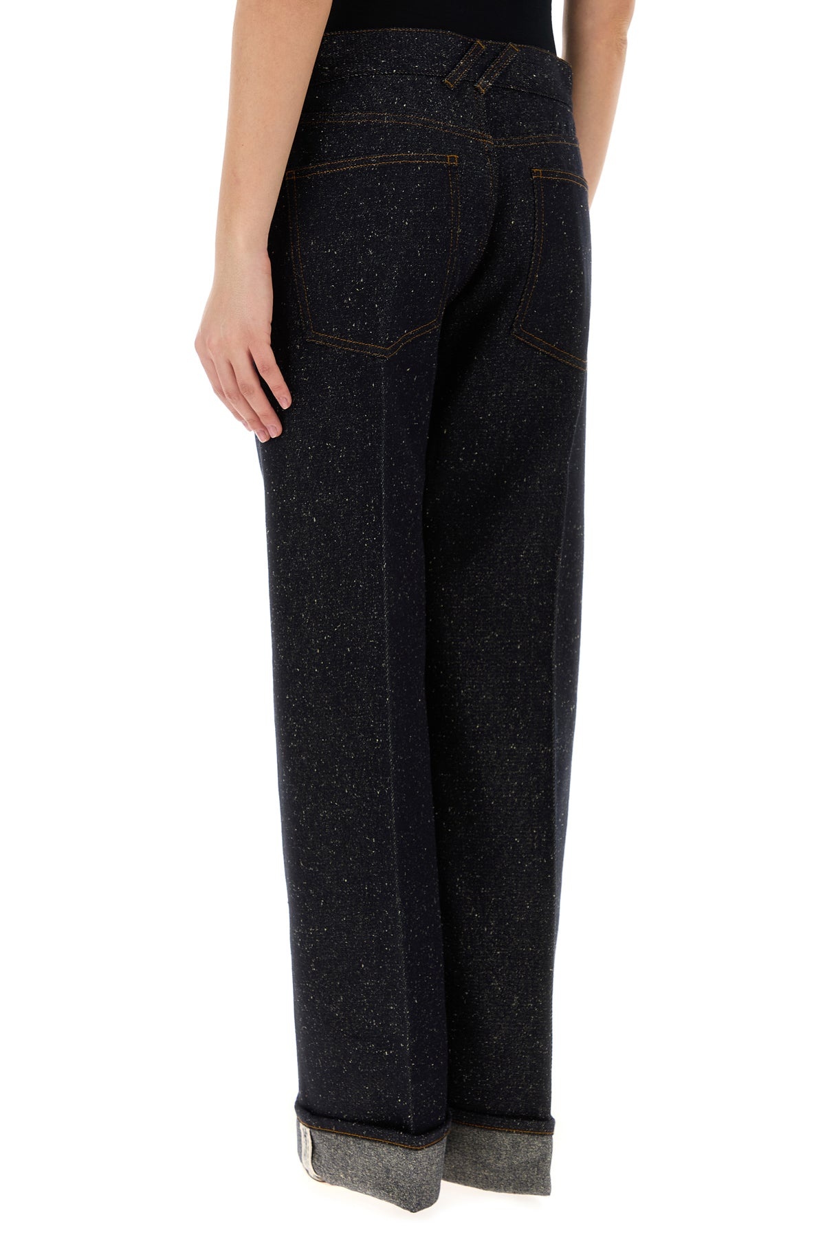 Dark blue denim jeans - 4