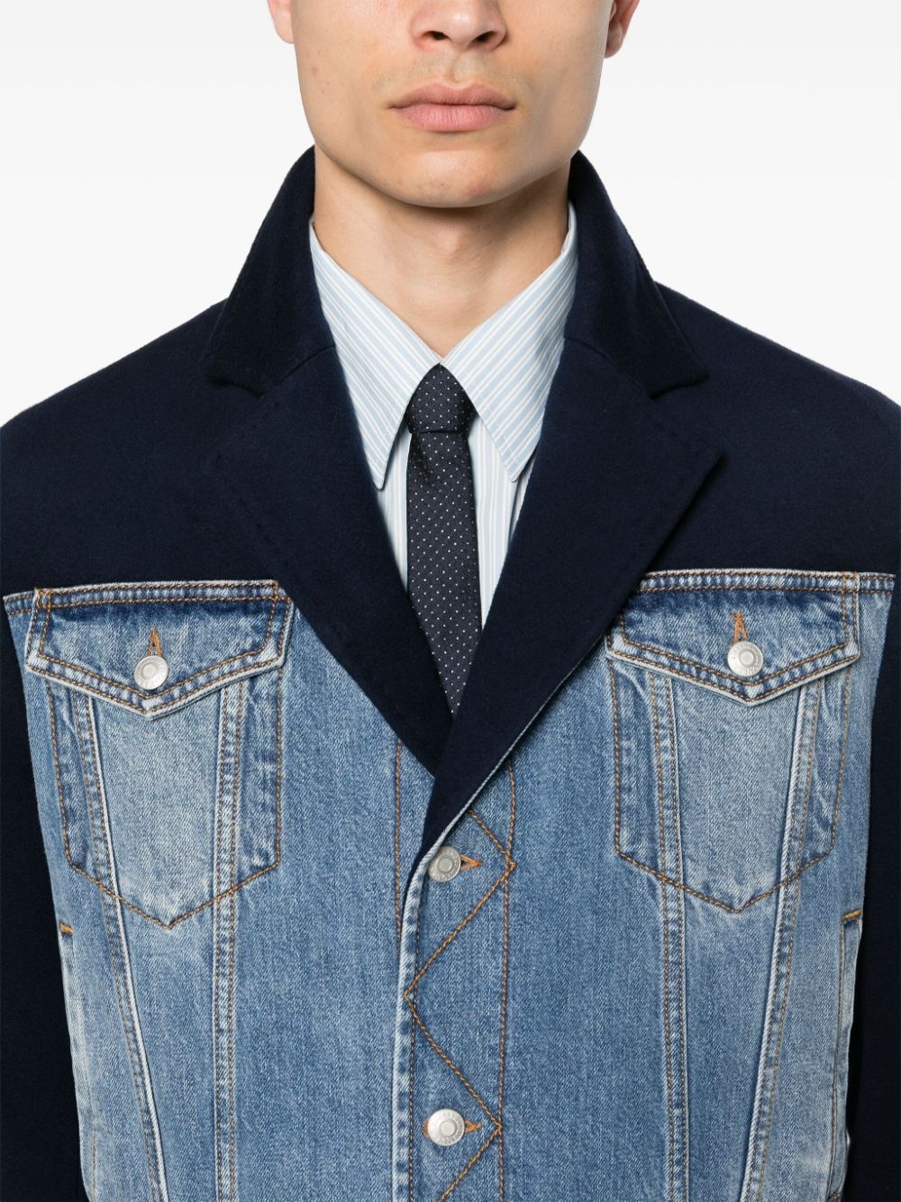 Hybrid single-breasted coat - 5