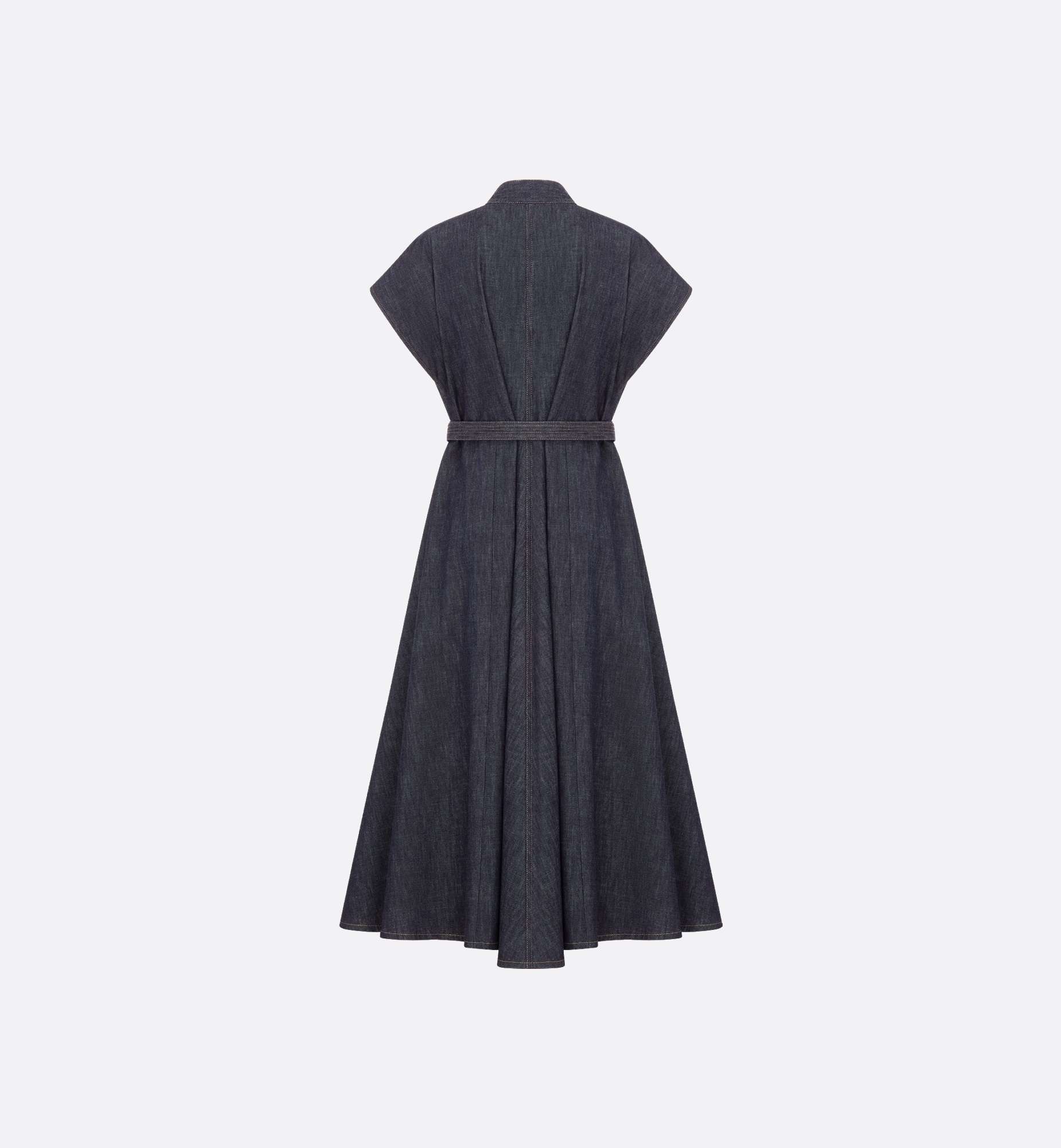 Mid-Length Belted Dress - 5