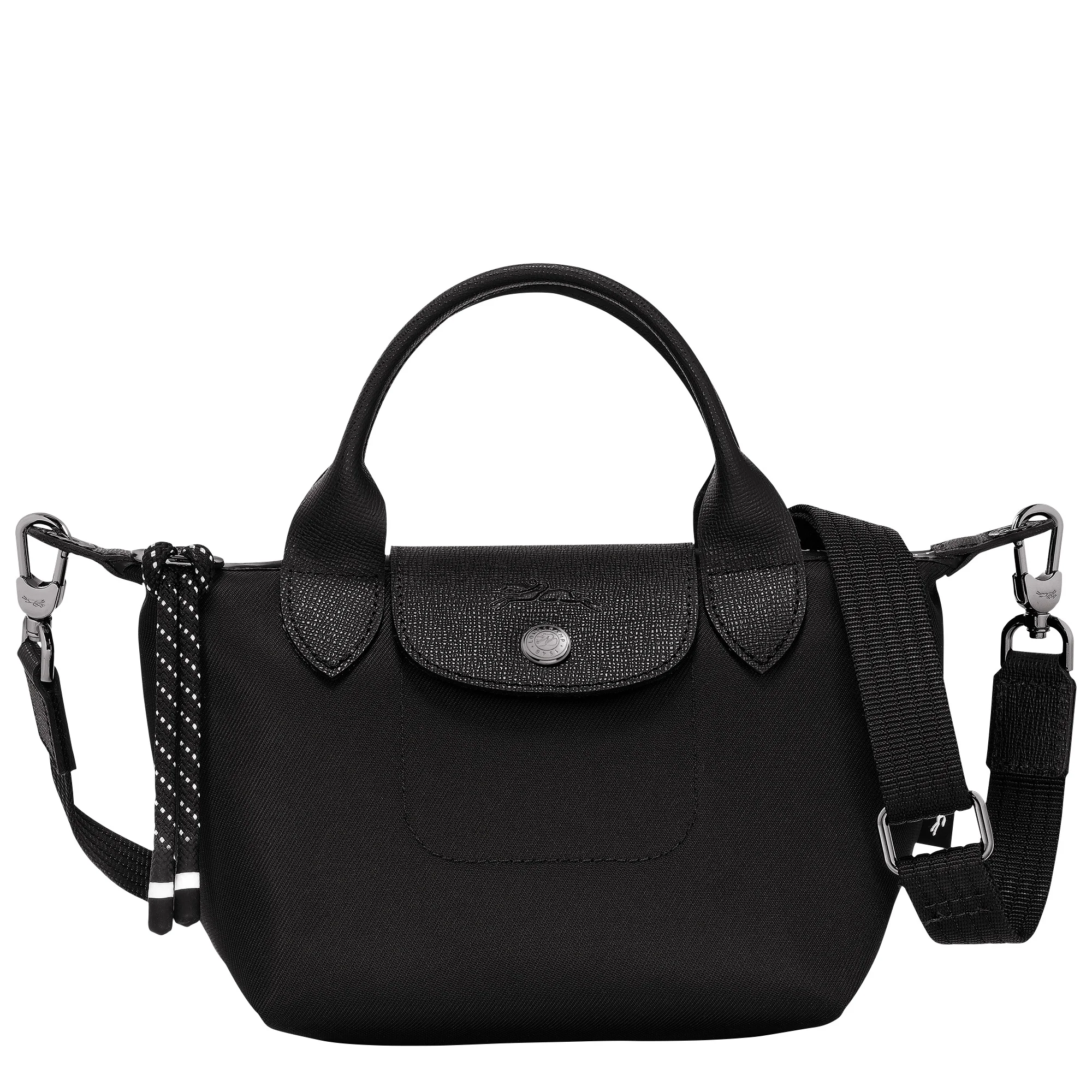 Le Pliage Energy XS Handbag Black - Recycled canvas - 1
