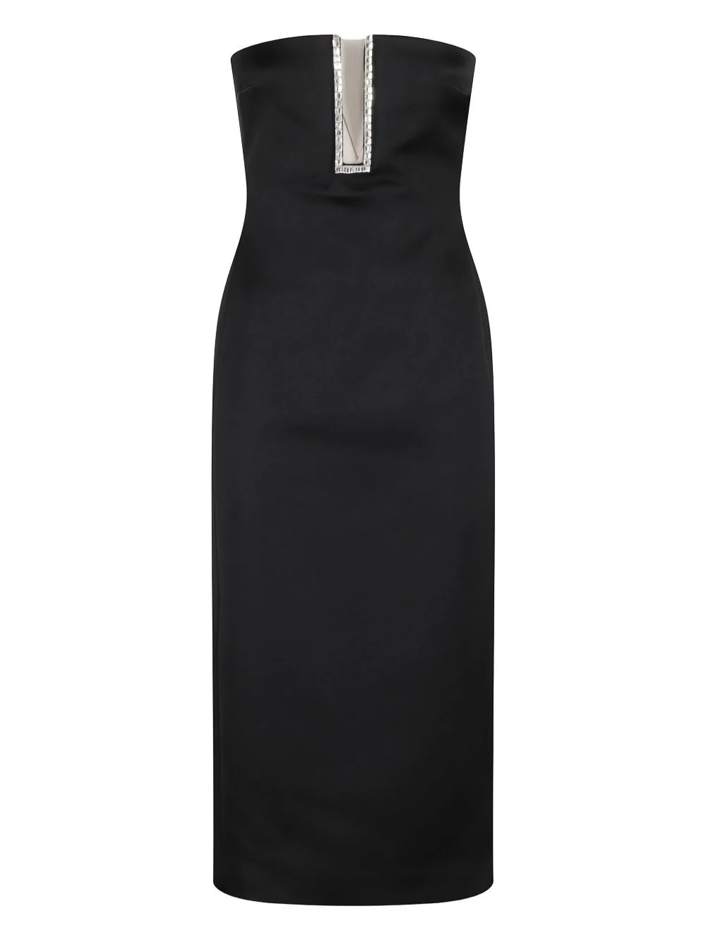 rhinestone-embellished midi dress - 1