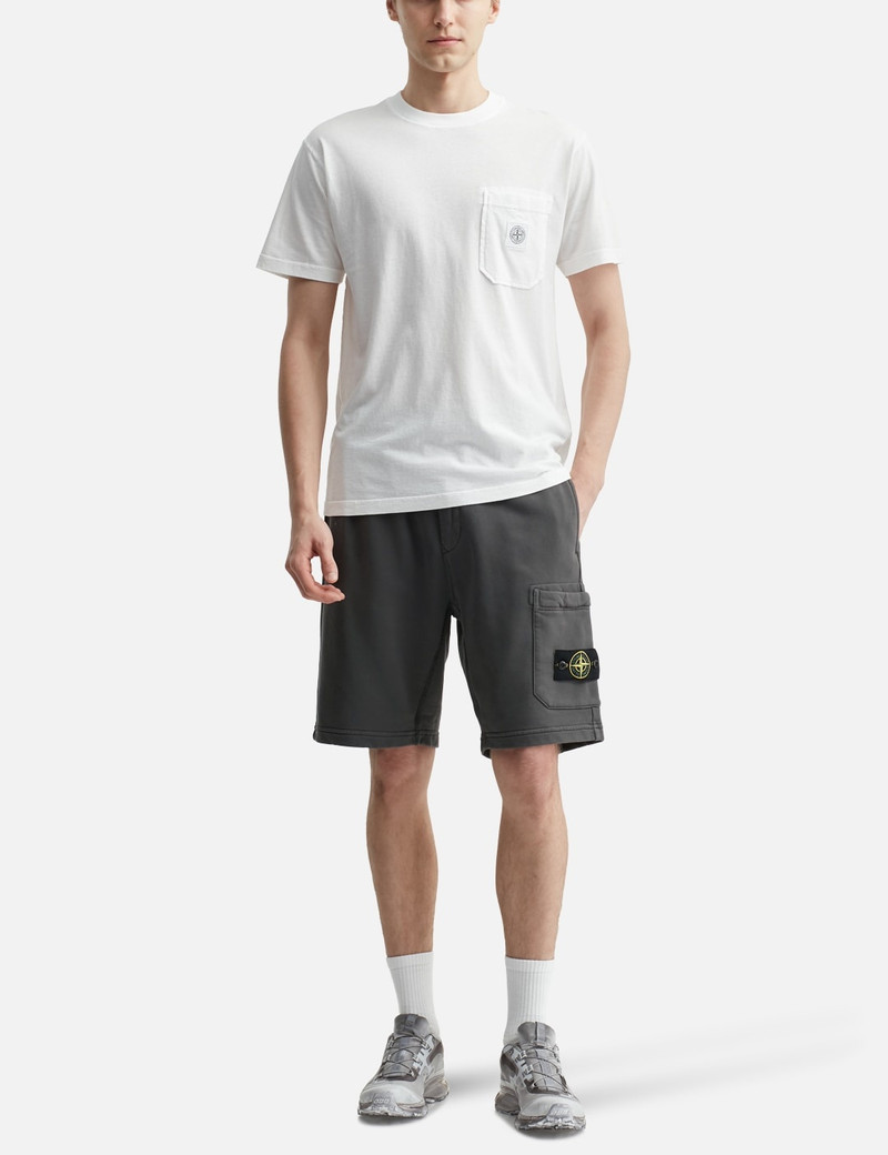 Stone Island 6200012 ORGANIC COTTON FLEECE CARGO BERMUDA SHORTS outlook