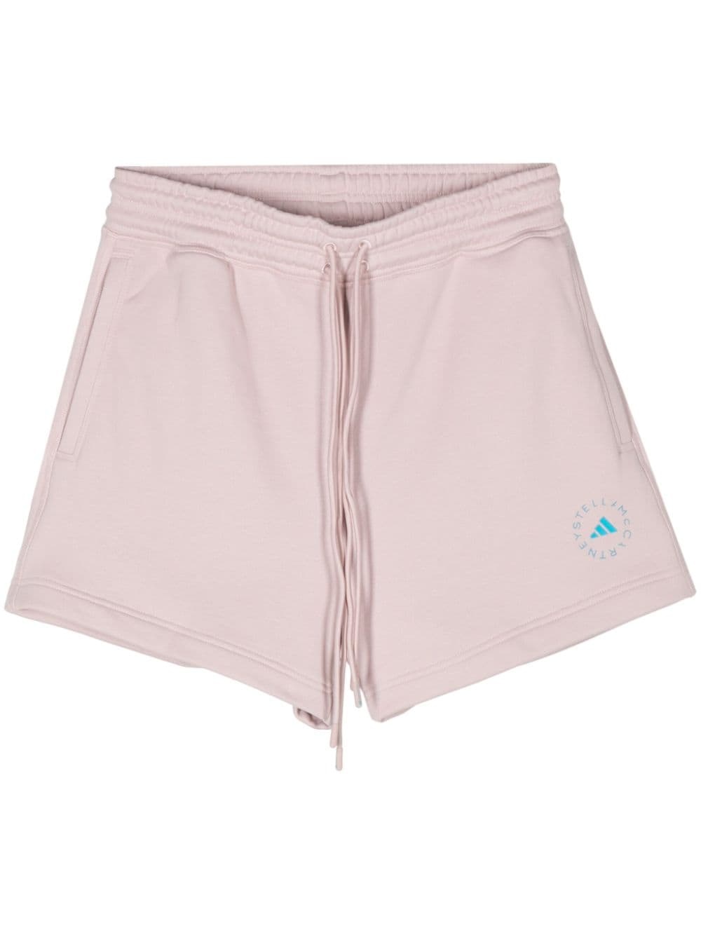 logo-raised jersey shorts - 1