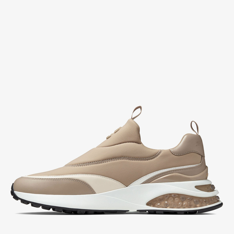 JIMMY CHOO Memphis/m
Stone Neoprene and Leather Low Top Trainers outlook