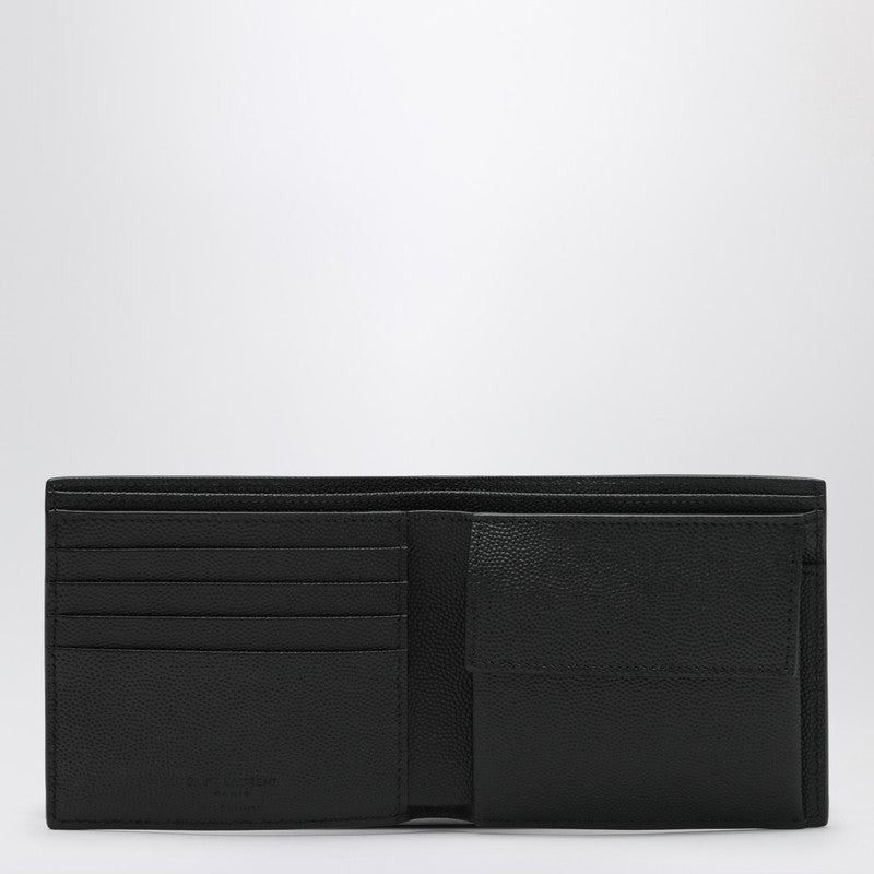 Saint Laurent Black East/West Wallet In Grain De Poudre Leather Men - 2