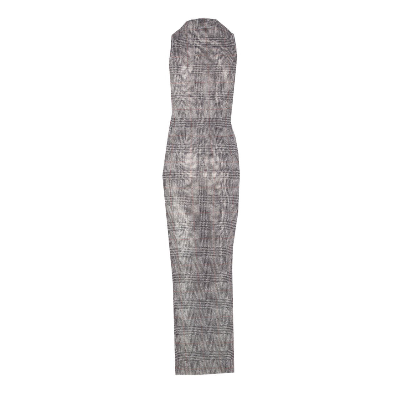 Jean Paul Gaultier Women Body Wash And Prince Of Wales Double Layer Mesh Long Dress - 2