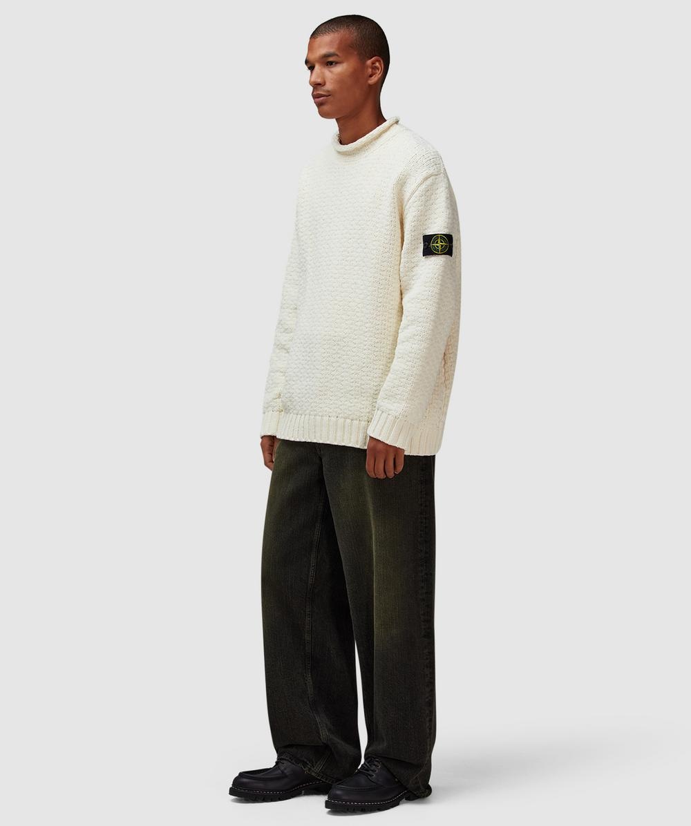 Chenille mock neck sweater - 6